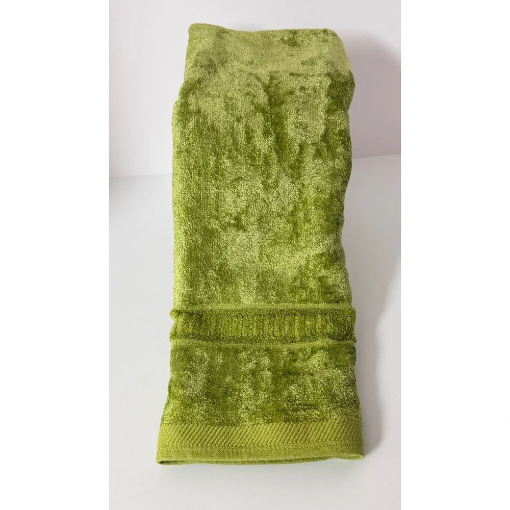 Vintage Cannon Royal Family Hand Towel Avocado Green MCM Cotton